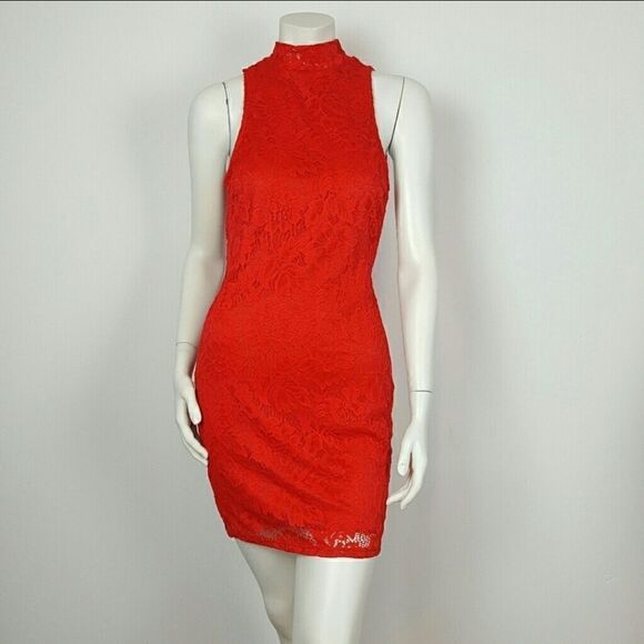 PRIVY by Privately Privileged Womens Red Mini Dress Sleeveless - Picture 2 of 6